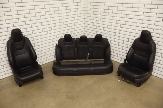 2016 Tesla Model S Gen 3 Black Leather Heated Seat Set (Front/Rear) OEM