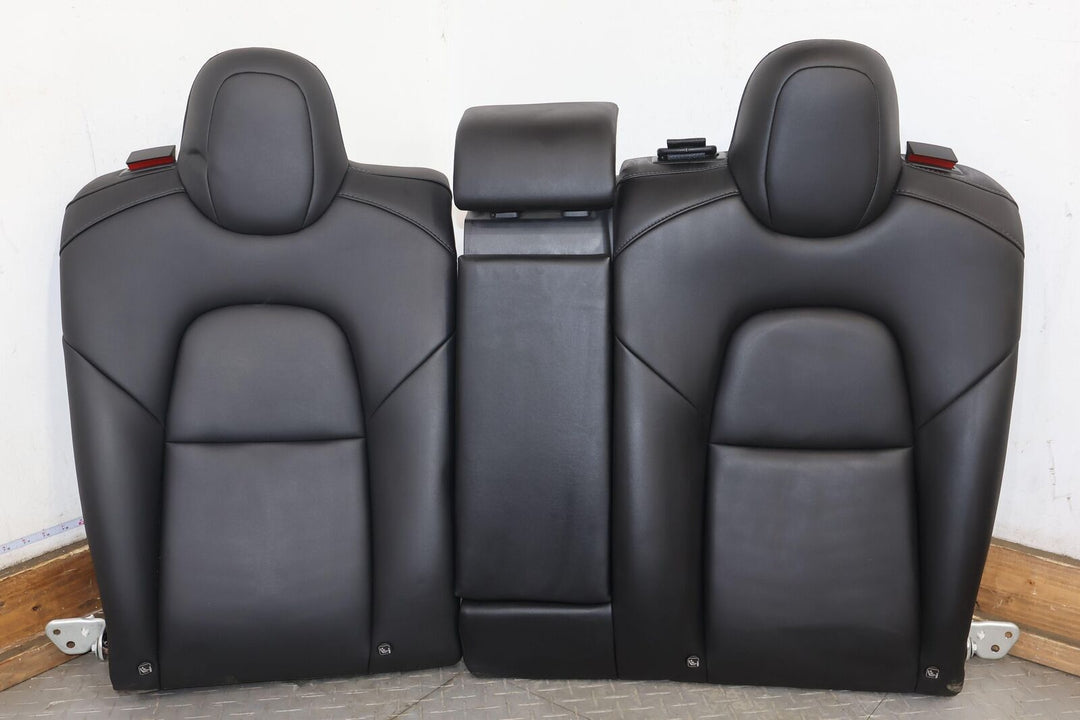 17-22 Tesla Model 3 OEM 2nd Row Leather Bench Seats (Black) Light Wear