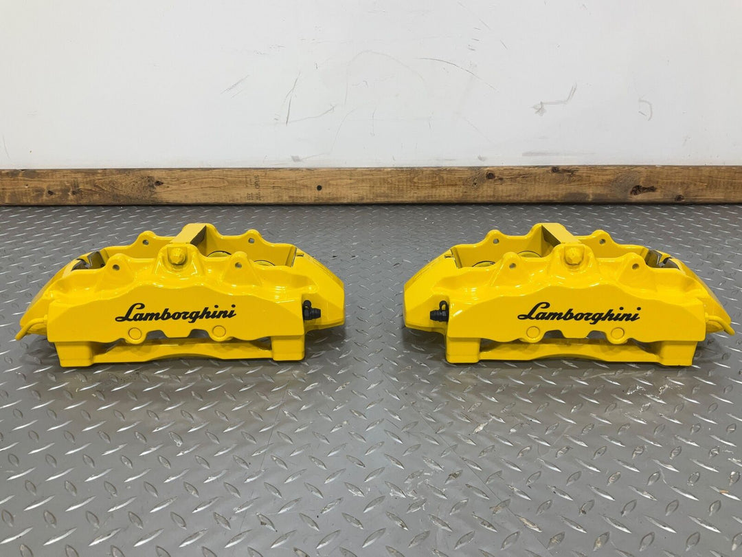 Lamborghini Gallardo Powder Coated Yellow Brembo Brake Caliper Set Fresh Rebuild