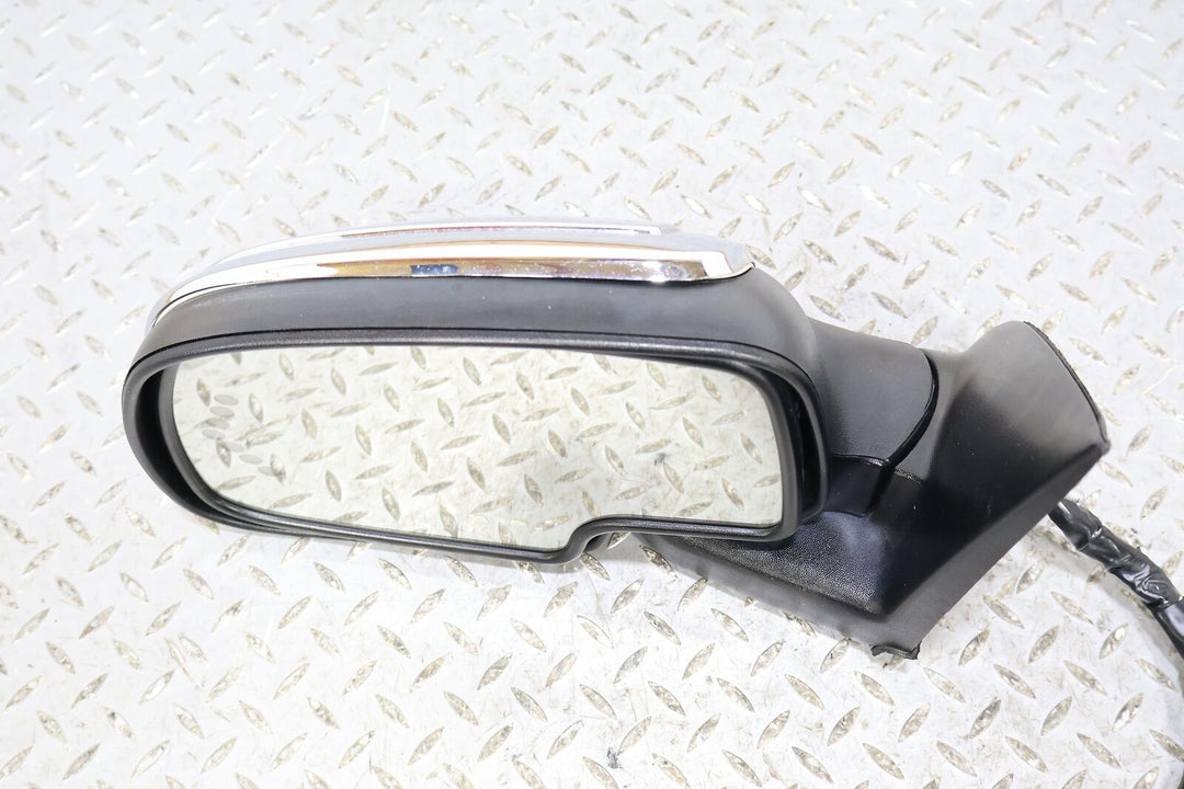 03-06 Cadillac Escalade Left LH Power Door Mirror (Black/Chrome Cap)