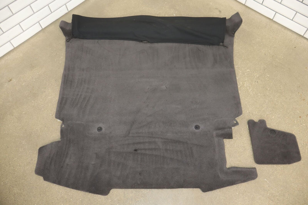 04-09 Cadillac XLR OEM 5 Piece Trunk Carpet Clean Out Dark Gray