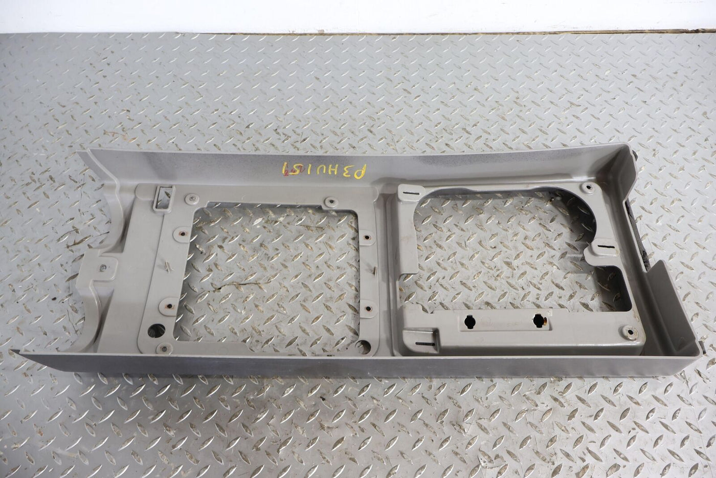 03-07 Hummer H2 Center Console Top Trim Panel Cover Arm Rest Surround OEM (Gray)