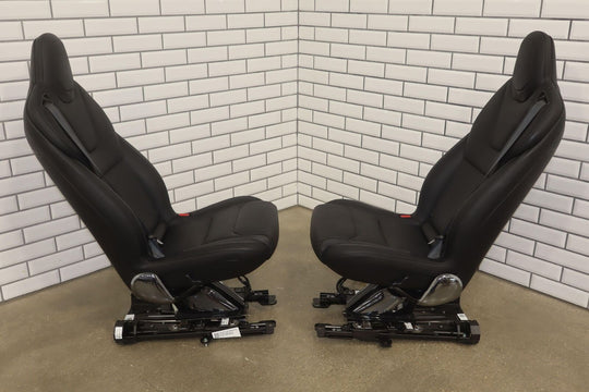 2021-2024 Tesla Model X Plaid 2nd Row Leather Seat Set (Left/Right) Black