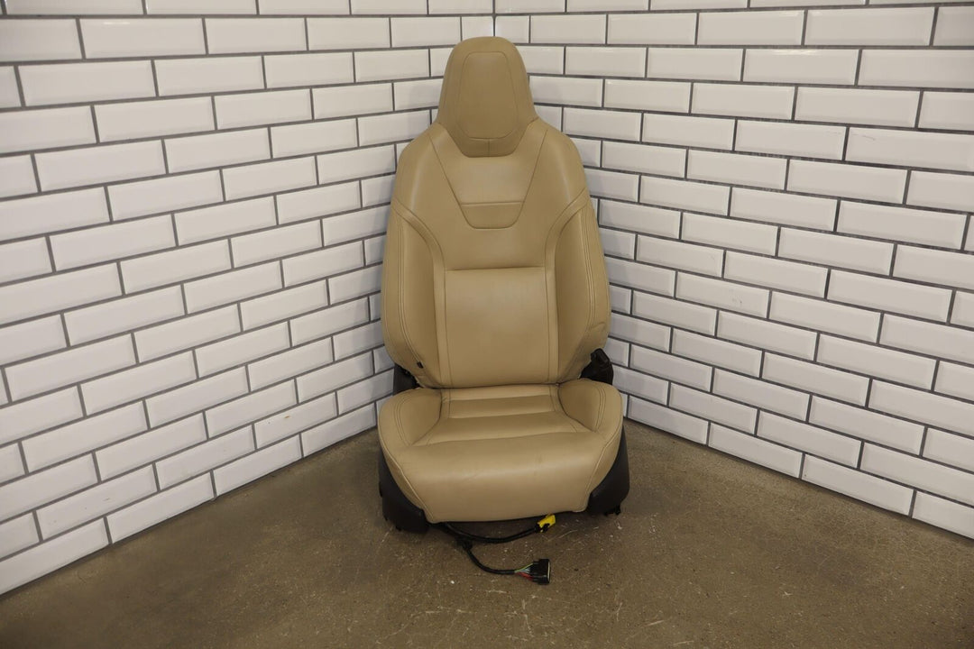 16-20 Tesla Model S Front Right Passenger Power Leather Seat (Tan) Tested