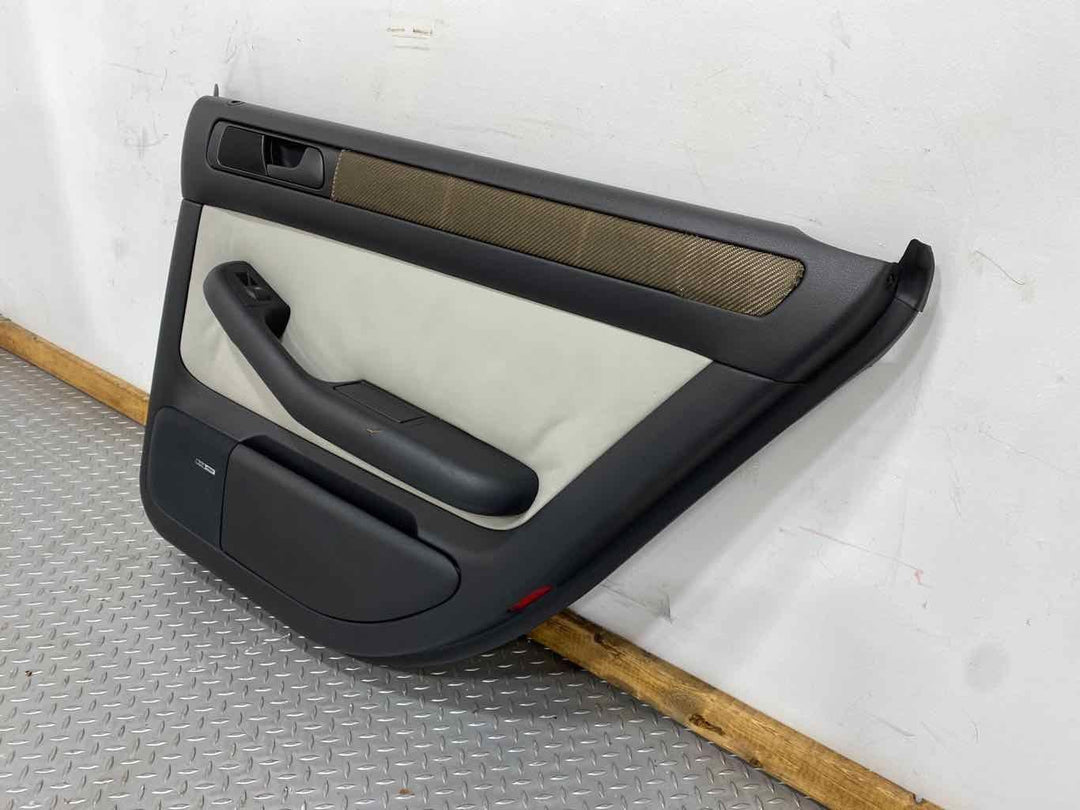 03-04 Audi RS6 Passenger Right REAR Door Trim Panel (Black/Silver QJ) See Notes