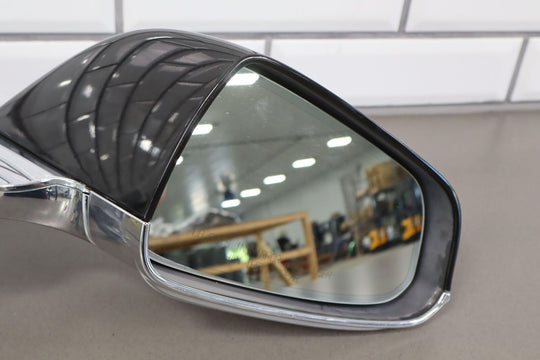 2012-2015 Tesla Model S Left LH Power Door Mirror (Black & Chrome) Tested