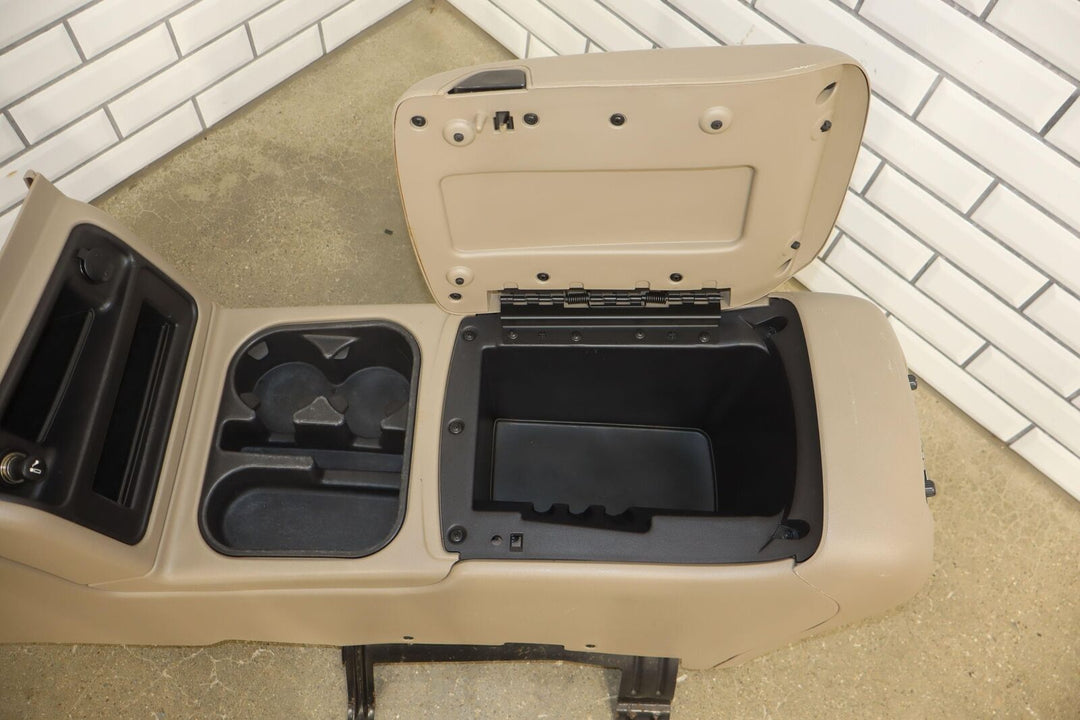 03-07 GMC Sierra Chevy Silverado Center Floor Console Glovebox (Tan/Neutral)