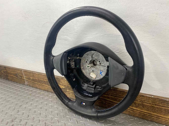 99-02 BMW Z3 M Series Roadster/Coupe Leather Steering Wheel (Black W/Red Stitch)