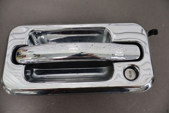 2003-2009 Hummer H2 Exterior Door Handles Set Of 4 (Black/Aftermarket Chrome)