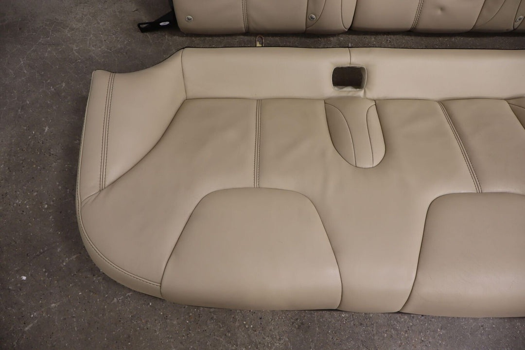 16-20 Tesla Model S Rear 2nd Row Leather Bench Seats (Tan) See Photos