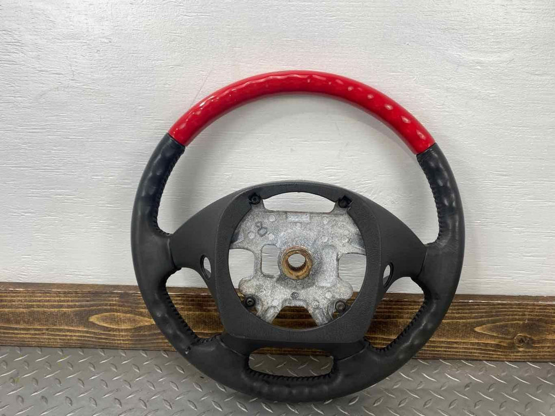 02-03 Ford Thunderbird Leather Steering Wheel (Colorado Red/Black) See Notes