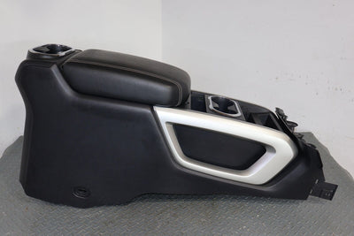 16-22 Nissan Titan XD Pro-4x Floor Center Console W/Lid (Black G) Good Latch