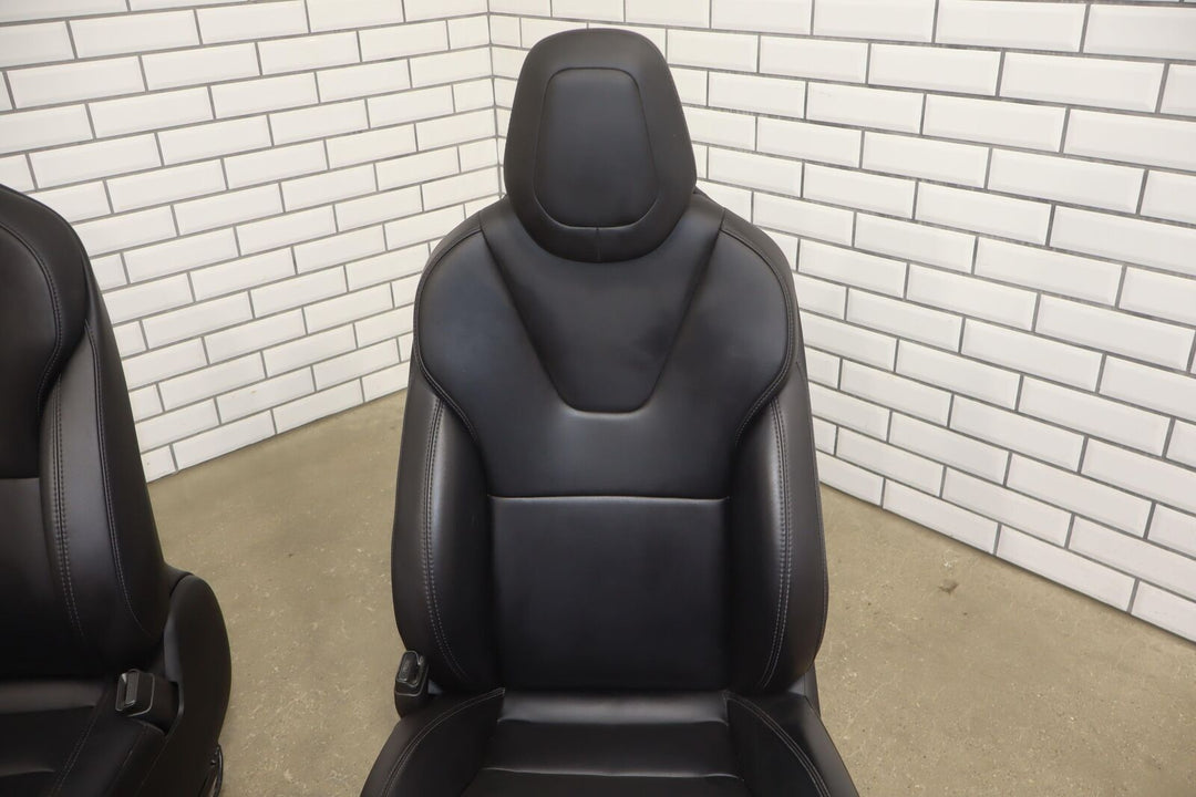 2016-2018 Tesla Model S Next Gen Black Leather/Ventilated Front Seats (Black)