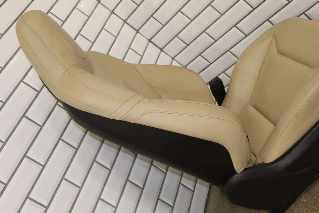 16-20 Tesla Model S Front Right Passenger Power Leather Seat (Tan) Tested