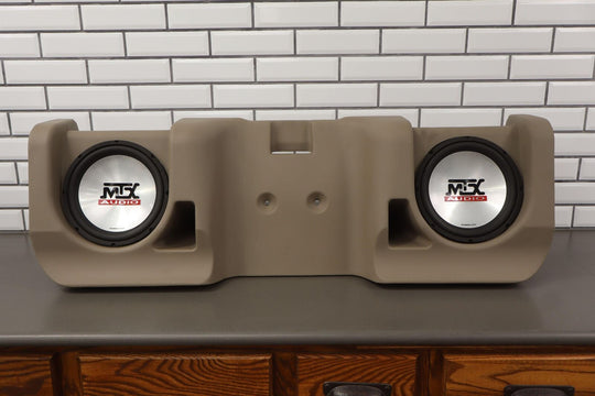 2001 GMC Sierra C3 Aftermarket 10" MTX Audio Thunder 4500 Subwoofers in Box