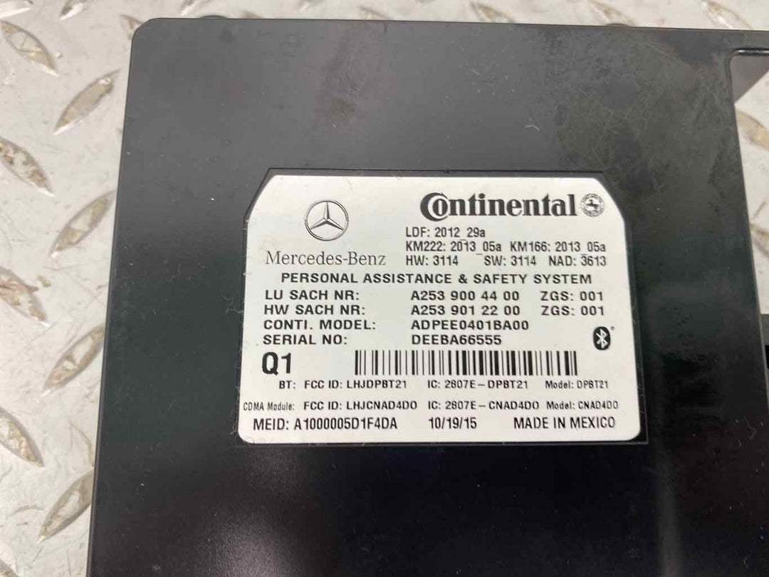 13-16 Mercedes X166 GL SL CL Class Communications Control Module (2539004400)