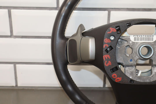 07-11 Corvette C6 Leather Steering Wheel (Ebony 193) W/Auto Paddle Shifters