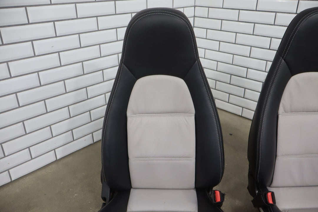 1999-2000 Mazda Miata NB Pair of Bucket Seats Manual Black/Silver *Recovered*