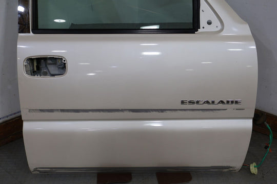 02-06 Cadillac Escalade Front Right Door W/Glass (White Diamond 98U) See Notes