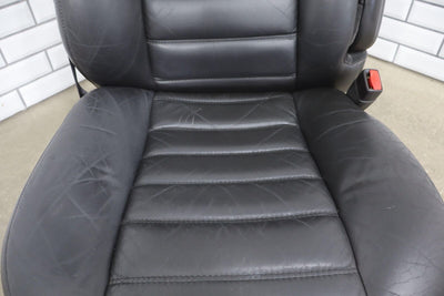 05-07 Hummer h2 RH Right Passenger Front Bucket Seat Leather Ebony (482) Cracks