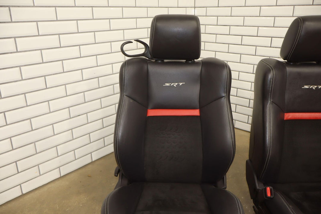 2008-2010 Dodge Challenger SRT-8 88k Leather/Suede Seat Set (Front/Rear)