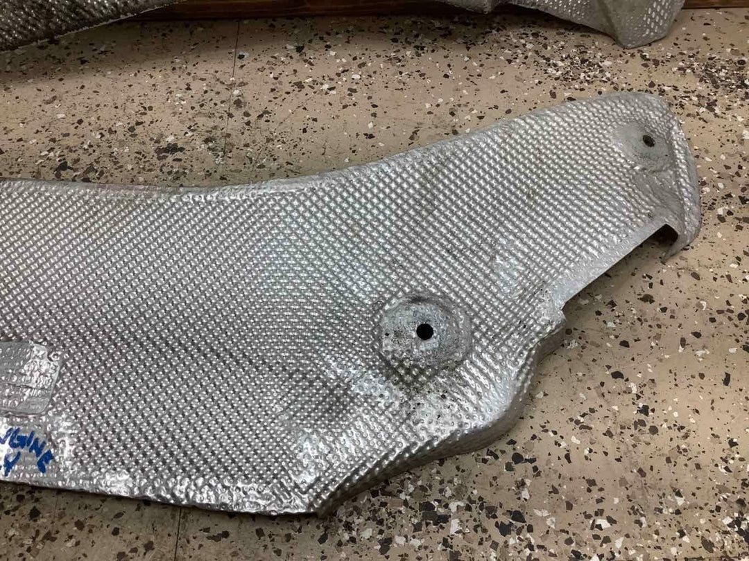 13-15 Audi RS5 Downpipe Body Area Heat Shields 8K0804162D 8K0804161F