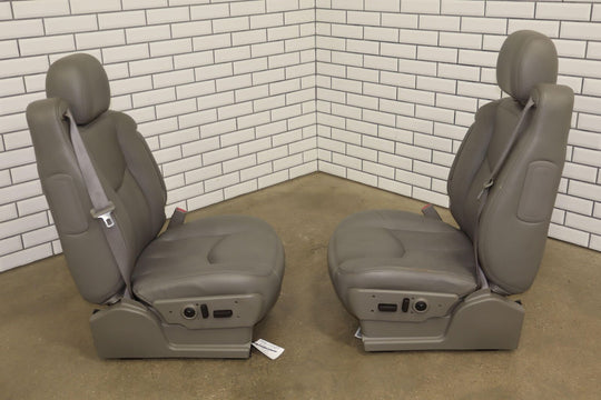 03-06 GMC Sierra/Silverado/Tahoe/Yukon Leather Heated Front Seats (Pewter 922)