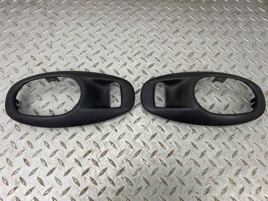 97-04 Chevy Corvette C5 Pair LH& RH Interior Door Handle Trims (Black 19i)