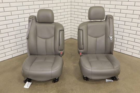 03-06 GMC Sierra/Silverado/Tahoe/Yukon Leather Heated Front Seats (Pewter 922)