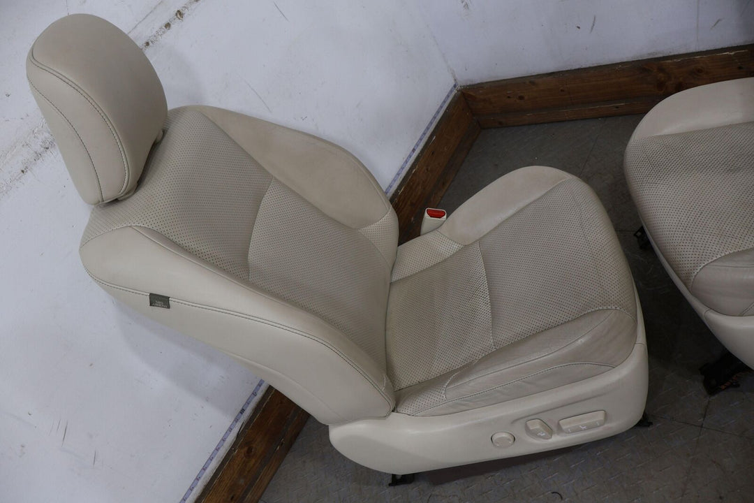 10-13 Lexus GX460 Pair LH&RH Front Leather Bucket Seats (Ecru LA00) Mild Wear