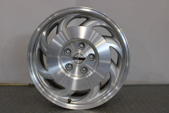 93-96 Corvette Left LH Driver Rear Directional 17x9.5 Polished Aluminum Wheel