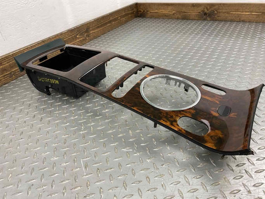 06-12 Bentley Flying Spur Front Upper Console Trim Panel Bezel (Wooodgrain) BARE