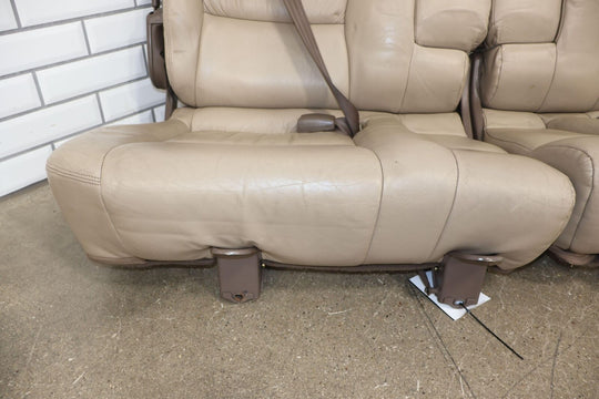 1996-1997 Lexus LX450 Land Cruiser Pair Rear 2nd Row Leather Seats (Beige LC43)