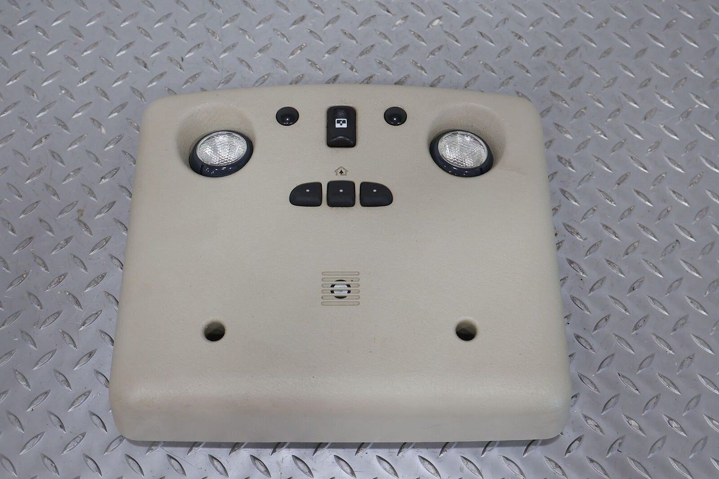 03-07 Hummer H2 Overhead Roof Console (Wheat) W/Sunroof Switches