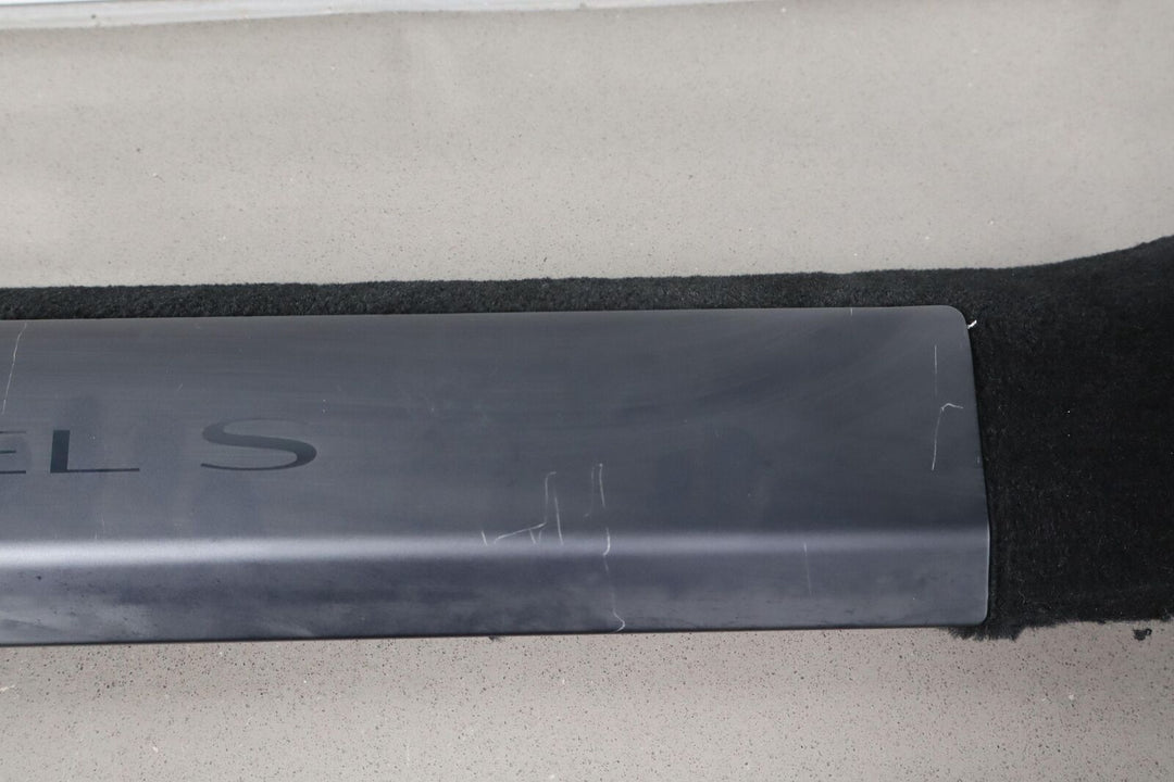 2021-2023 Tesla Model S Plaid Front Right RH Door Sill Entry Plate (Black)