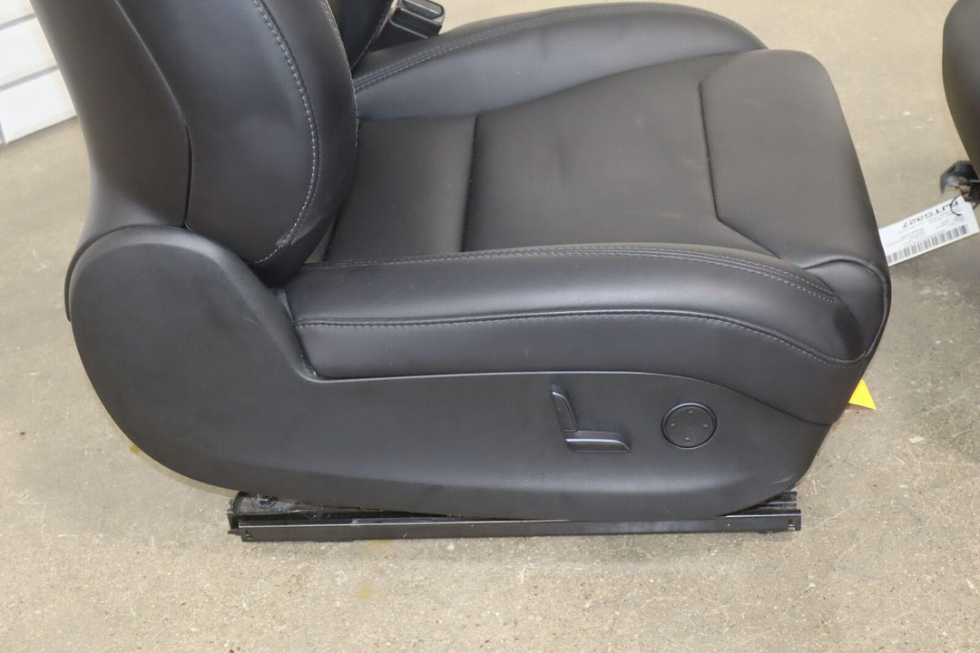 2016-2018 Tesla Model S Next Gen Black Leather/Ventilated Front Seats (Black)