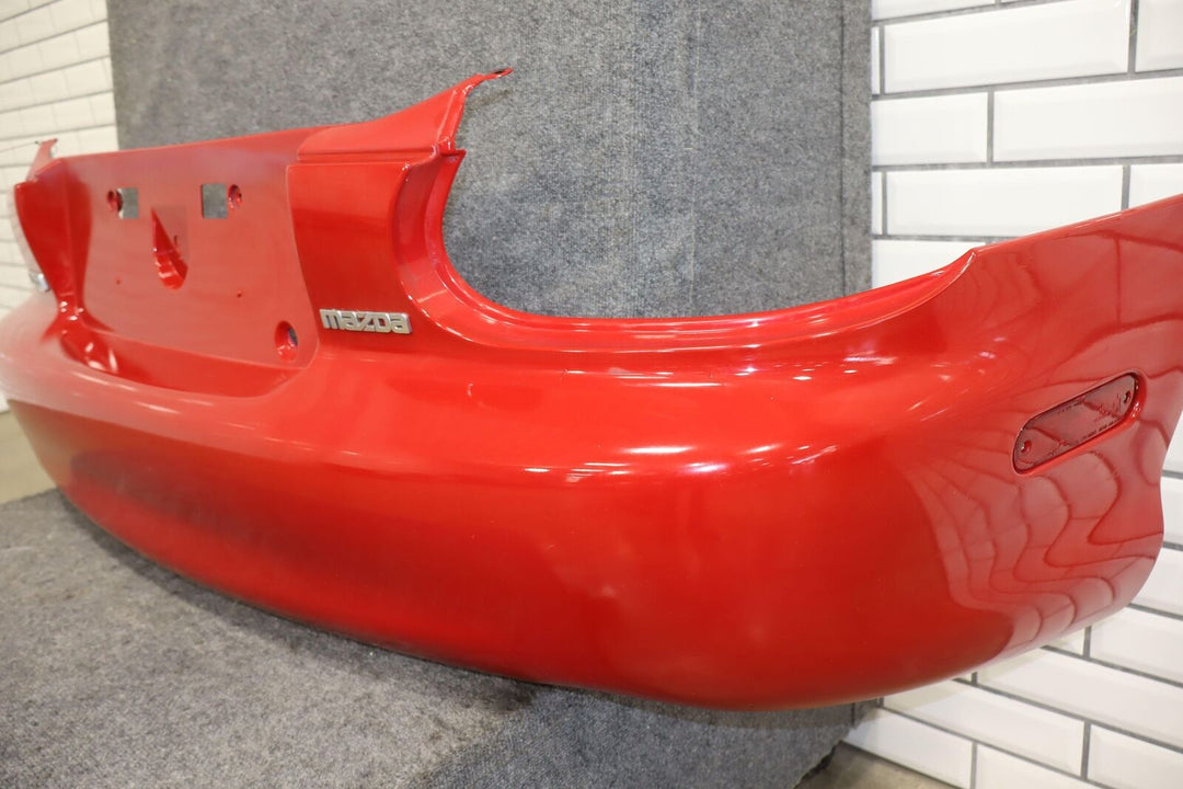 01-05 Mazda Miata NB Base Model Rear Bumper W/Rebar (Red Repainted)