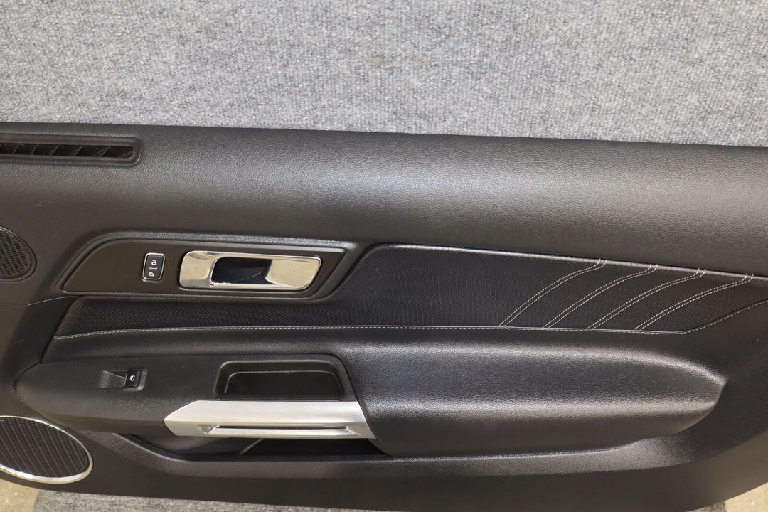 2015-2023 Ford Mustang Passenger Right Interior Door Trim Panel (Black Leather)