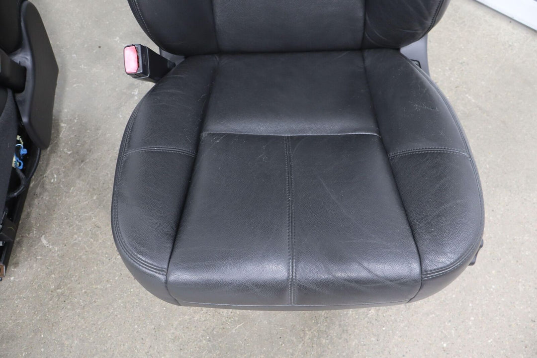 2012-2013 Chevy Silverado Crew Cab Complete Black Leather Seat Set with Console