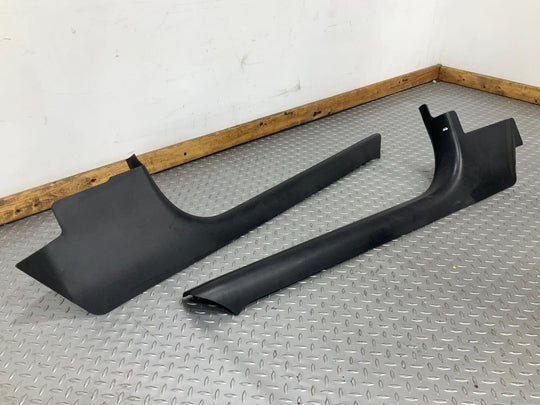 97-04 Chevy Corvette C5 Pair Left & Right Door SIll Entry Plates (Black 19i)