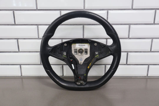 2016-2020 Tesla Model X Leather Flat Bottom OEM Heated Steering Wheel (Black)