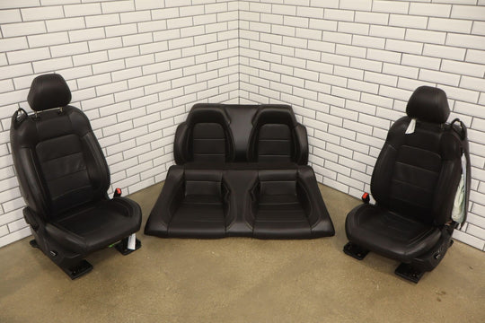 2018 Ford Mustang Convertible Black Leather Heated/Ventilated Seat Set