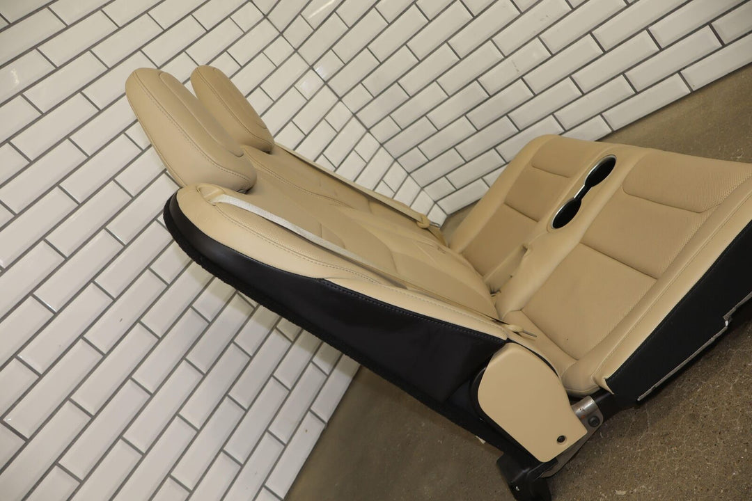 16-20 Tesla Model X Pair LH / RH 3rd Row Leather Seats (Tan) Light Wear