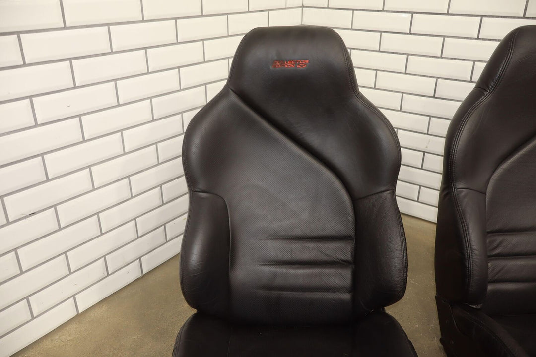 95-96 C4 Corvette Pair LH&RH Leather Bucket Seats Collector's Edition Black