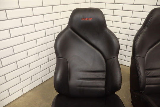 95-96 C4 Corvette Pair LH&RH Leather Bucket Seats Collector's Edition Black