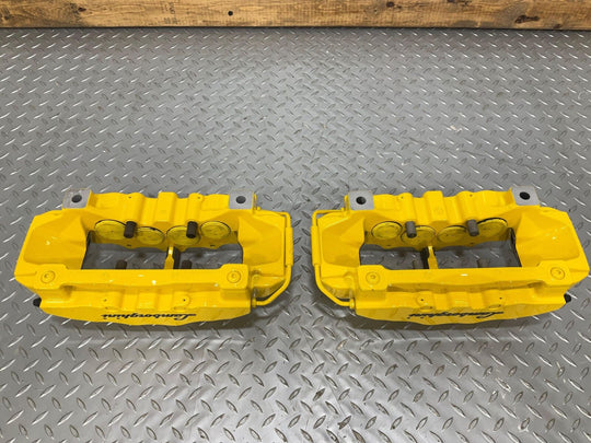 Lamborghini Gallardo Powder Coated Yellow Brembo Brake Caliper Set Fresh Rebuild