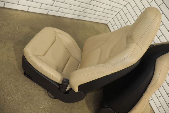 2016 Tesla Model S Gen 3 Seat Set (Front/Rear) Tan Leather