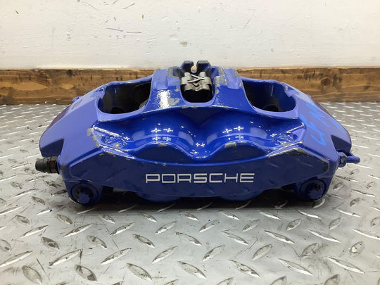 05-12 Porsche 911 997 Single (1) LH Front Brake Caliper Blue