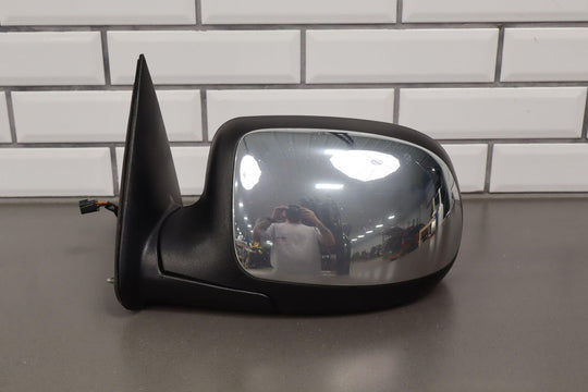 99-02 Chevy Silverado Left Driver Chrome Power Heated Door Mirror