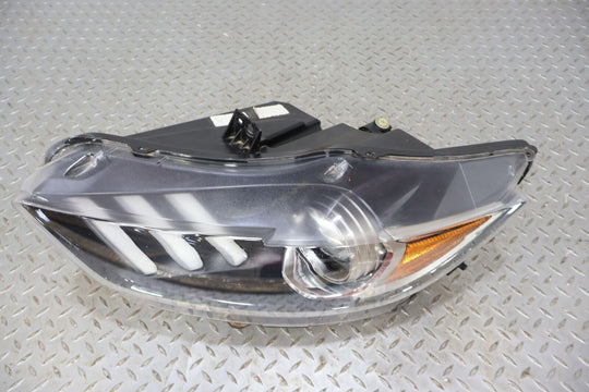 15-22 Ford Mustang Left LH HID Headlight Lamp For Parts or Repair (Hole In Lens)